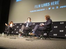 Amy Taubin with Noah Baumbach and Jake Paltrow - De Palma press conference
